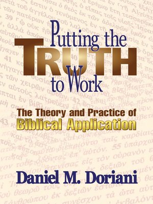 cover image of Putting the Truth to Work